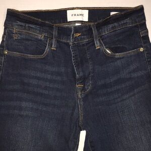Frame Le High Skinny Blue Jeans | Dark Wash | Size 26